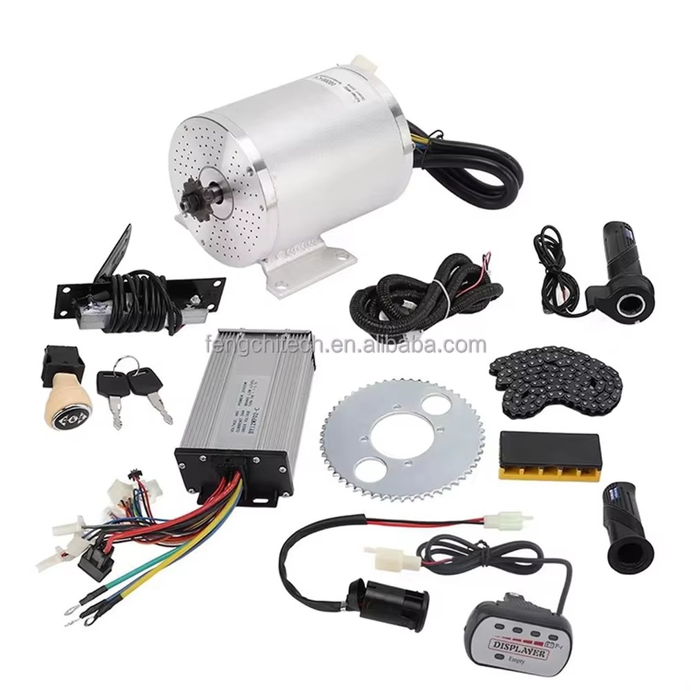 Ebike Conversion Kit 72V 3000W - Motor eléctrico de corriente continua sin