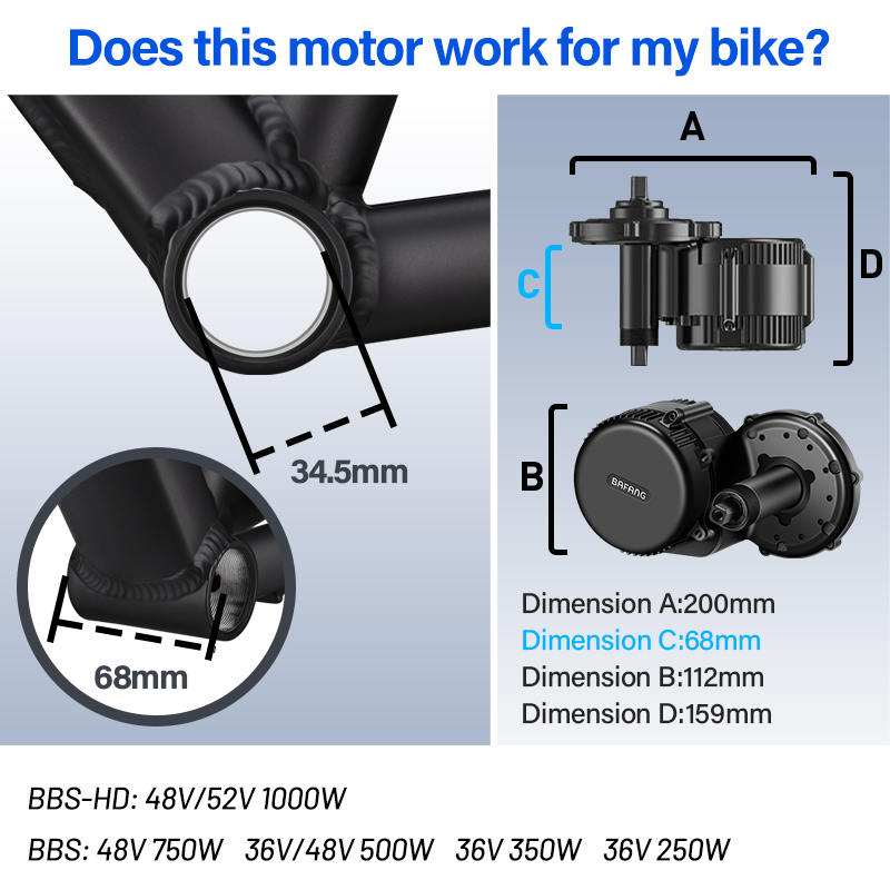 BAFANG BBSHD BBS01 BBS02B BBS0 - Bafang Bbshd 1000W Conversion Kit reseña y precio
